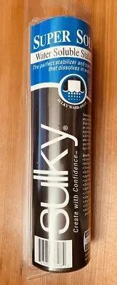 Sulky Solvy Water Soluble Stabilizer 7.8”X9 Yds Med Wt or 12"X8Yds Heavy Wt NEW