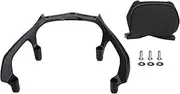 XTevu Backrest Bar, Motorcycle Passenger Low Backrest with Pad Compatible with Tmax 530 560 2022‑2024, Rear Back Rest Docking Hardware Kit, Detachable Passenger Back Support
