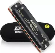 East top Diatonic Harmonica in C, Blues Harp Diatonic Mouth Organ Harmonica C...