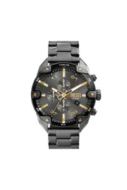 [Diesel] Diesel - Spiked Two-Tone Stainless Steel Watch - Timeframes - Man - Grey UNI Grey