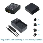 Battery For Panasonic CGA-S007E Lumix DMC-TZ11 TZ15 TZ1 TZ3 TZ4 TZ5 / Charger