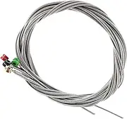 BIUDECO Ball Strings 4 Set Bass Stainless Steel Strings for Bass Guitar High Durability Thin Balanced Professional Beginner Friendly