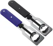 [BESTYASH] 2 Piece Watch Opener Set Sturdy Watch Case Opener Iron Plastic Easy to Carry