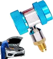 WJnflQN R134A Quick Coupler Adapters | R134A Manifold Gauge Adapters | Quick Precise Adjustable Connector for Automotive Auto RV Use