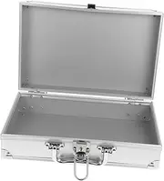 HOMOCONO Travel Luggage Organizer Aluminum Alloy Mini Briefcase with Microphone Bag and Lockable Feature for Tools