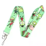 Invader Zim TV Show Cartoon Retro Kids Lanyard ID Holder Key Chain ID Badge NEW