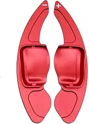 Steering Wheel Paddle Shifter Extension for VW Golf 5 MK5 V R32 GTX GTI GT-TSI, Aluminum Alloy Car Steering Wheel Shift Paddle Red