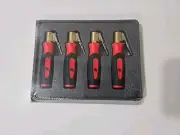 Snap on Tools 4Pcs Quick Clip on Deflators No Relearn TPMS Red VSCS104RD NEW!!!!