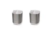 2PK Joseph Joseph EasyStore Steel Toothbrush Caddy/Storage Bathroom Organiser