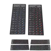 Russian Keyboard Stickers Unique Coating Russian Alphabet Stickers For Laptop