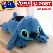 45/60cm Lilo & Stitch Pillow Plush Toy Doll Crouching Stitch Stuffed Doll Pillow