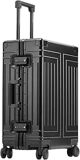 [YWYMCRJLV] Luggage Capacity Luggage Sets Aluminum Suitcase Wheels Women Girl Men Cabin Carry-On Boarding Travel 20/24/26/28 Suitcase, A, 28 inch