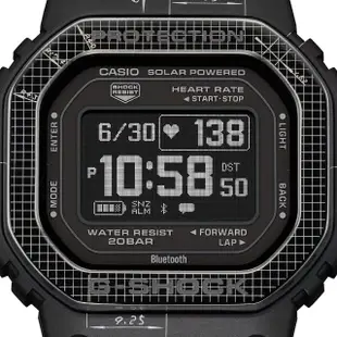 【CASIO 卡西歐】G-SHOCK 設計草圖的描繪線條風格 多功能電子腕錶 母親節 禮物(DW-H5600EX-1)