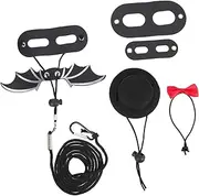 DRESSOOS Reptile Pet Hat Set Lizard Harness Leash Outdoor Reptile Harness Portable for Bearded Dragon Unique Birthday Hat
