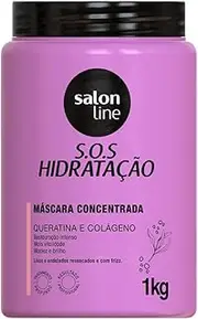 Salon Line Linha Tratamento (To Podendo) - Mascara De Hidratacao Bioreconstrucao Fortalecedora Nivel 03, 1000 Gr - ({I can} - Strenghtening Bioreconstruction Moisturizing Mask (Level 3) Net 35.3 Oz)