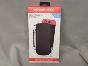 Advanctech Nintendo Switch/OLED/Lite Carrying Case W/Bonus 2 Red MiniGames Cases