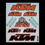 A4 尺寸反光摩托車貼花油箱貼紙準備比賽貼紙適用於 KTM DUKE