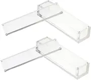 UPKOCH 2Pcs Transparent Acrylic Dice Storage Box Magnetic Dice Holder for Dice Clear Organizer for Bedroom Kitchen Bathroom Display Case