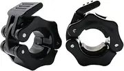 Greententljs 1 Inch Barbell Clamps - Quick Release Pair of Locking 1'' Diameter Standard Bar Weight Plates Collar Clips for Workout Weightlifting Fitness Training Bodybuilding
