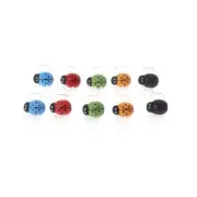 10 Pack Cute Ladybug Orchid Clips Garden Flower Cymbidium Plastic Clip Stem