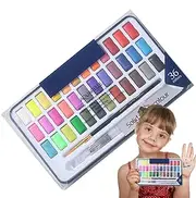 Watercolor Paint Set - Water Color Set with Brush | Painting Supplies for Indoor, Travel Activity for Kids Adults Teens