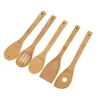 5 PCS Heat Resistant Kitchen Gadgets Kitchen Cookware Set Wooden Turner Spatula