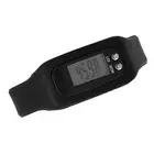 (Black)Walking Step Counter For Men Women Smart Bracelet Watch Wristband FF