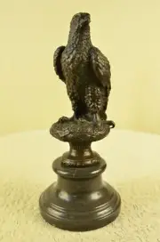 Statue Sculpture Eagle Bird Wildlife Art Decor Style Art Nouveau Style Bronze