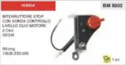 Switch Type Stop With Probe Control Motor Oil Honda GX340 2 Cables