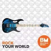 Ibanez JEM77P Steve Vai Signature Electric Guitar Blue Floral Pattern