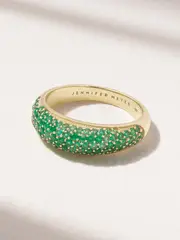 [Jennifer Meyer] Jennifer Meyer - 18-karat Gold Emerald Ring - 6 1/2 6 1/2 Gold