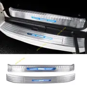 2PCS For Lexus GX460 2010-2023 Silver Titanium Rear Bumper Sill Protector Trim (for: Lexus)