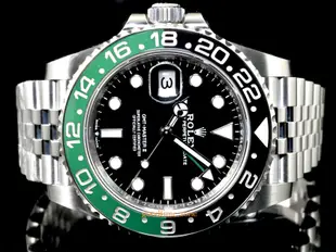 [好時計]ROLEX 勞力士 126720 VTNR 全新23/12現貨 左冠錶 五銖帶 綠黑框 GMT LRK133