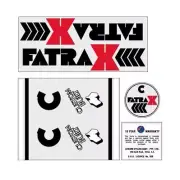 FATRAX - Custom BMX RED Black decal set - Old School BMX