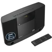 Compact Home Stereo System with Bluetooth, Wall Mountable CD Player for Home,...