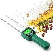 Portable Hay Moisture Meter, LCD Digital Tool Moisture Meter, Wheat Soybean Grain Moisture Tester, with Voice Broadcast, for Bran, Forage Grass, Testing Fibre