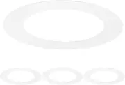 uxcell 4-Pack Goof Rings for 3 Inch Recessed Lights, 3" ID 4.5" OD Durable Steel Trim Ring Flush Mount White Can Light Trim Ring Cover for Ceiling Can Downlights