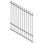 ProtectorAl 0350-1200W x 1500H Monument Spear Top Pool Fence Panel Raked 16-30º