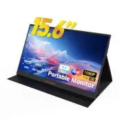 Portable Monitor,15.6" FHD 1080P Travel Monitor for Laptop,USB C HDMI Gaming