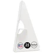 Lineco 25 Pack Cardboard Easel Backs 9 Inch, Self Stick Easel Stand Display S...