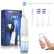 Electric Toothbrush with Water Flosser, 2 in 1 Cordless Toothbrush and Water ...