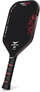 Nightblade Raw Carbon Fiber Pickleball Paddle, 14mm Foam Filled Polymer Honeycom Core, UPA-A & USAPA Approved, Endura Friction Surface, Long Handle for Two Handed Backhand, Enhanced Impact Feel & Spin