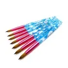 1PC DIY Nail Art UV Gel Builder Carving Manicure Pen Sable Nail Painting Brush