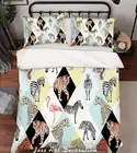 3D Geometry Animals Pattern Colorful Quilt Cover Set Bedding Sets Pillowcases 64