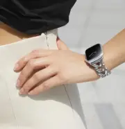 Genuine UNSTRAP 40mm Apple Watch Bracelet Strap Siena Silver Retail $55