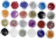 PLAFOPE 2 Boxes Glitter Powder Strips Decoration Foil Flake Wire DIY Accessories Nail Art Decor Makeup Accessories Manicure Supplies Home Decoration Gilding Strips Colorful Glitter Powder