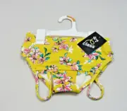 Art Class Bikini-Girls Sz 6/6x-Yellow-Pink Floral-Tropical-Beach-UPF 50-NWT