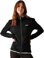 [REGATTA] Womens/Ladies Newhill II Full Zip Fleece Jacket (UK Size: 12 UK) (Black/Oyster Mushroom)