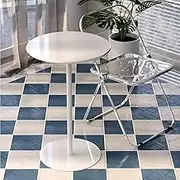Bar Height Table Round White Dining Table Kitchen Table Modern Small Work Table Sofa Table Drink Table Counter Height Bistro Table with Fixed Tabletop and Stable Base(48x72cm)