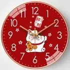 Cute Silent Wall Clock Lucky Living Room Clock for 8-Inch Home Decoration